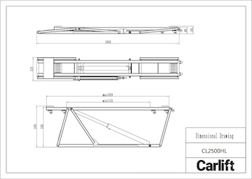 L520HL Profesionální přenosný zvedák na auto Carlift CL2500HL - 2,5t - l520hl-cl2500hl-carlift-zvedak-na-auto